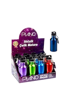 Piano Çelik Matara Suluk Metalik Renkler 500 Ml.