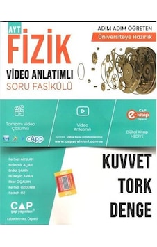 2023 Fizik Kuvvet Tork Denge Video Anlatımlı Soru Fasikülü - Çap Yayınları 2023 Fizik Kuvvet Tork Denge Video Anlatımlı Soru Fasikülü - Çap Yayınları