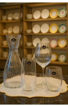37 Parça 12 Kişilik Su Takımı Bohemia Kristal Sade Hera-5394 Şeffaf 37 Parça 12 Kişilik Su Takımı Bohemia Kristal Sade Hera-5394 Şeffaf