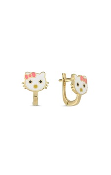 14 Ayar Altın Hello Kitty Çocuk Küpesi Yeşil Altın 14 Ayar Altın Hello Kitty Çocuk Küpesi Yeşil Altın