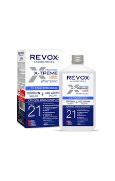 Revox X-treme Dökülen Saçlar için 21 Etkin Bitki Özlü Şampuan 400 ML Revox X-treme Dökülen Saçlar için 21 Etkin Bitki Özlü Şampuan 400 ML