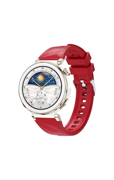 Huawei Watch Gt5 Pro 42mm Uyumlu Omsy Krd-129 Silikon Kordon Strap Kayış-kırmızı Huawei Watch Gt5 Pro 42mm Uyumlu Omsy Krd-129 Silikon Kordon Strap Kayış-kırmızı