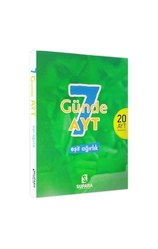 YKS - Ayt 7 Günde Eşit Ağırlık Supara Yayınları Türk Dili Ve Edebiyatı-Sosyal-Matematik 20li Deneme YKS - Ayt 7 Günde Eşit Ağırlık Supara Yayınları Türk Dili Ve Edebiyatı-Sosyal-Matematik 20li Deneme