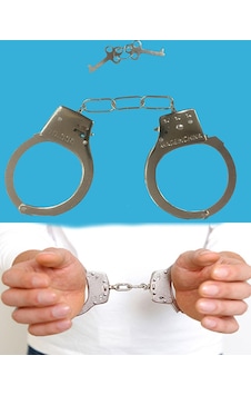 Go İthalat Anahtarlı Oyuncak Metal Kelepçe Polis Kelepçesi Go İthalat Anahtarlı Oyuncak Metal Kelepçe Polis Kelepçesi