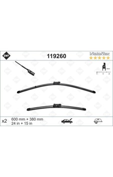 119260 Silecek Süpürgesi Ön Polo-toledo-rapıd-a1 2010 600 X 380 Mm Volkswagen-audı-se 119260 Silecek Süpürgesi Ön Polo-toledo-rapıd-a1 2010 600 X 380 Mm Volkswagen-audı-se