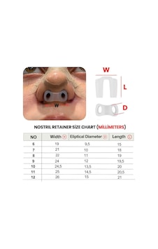 Lexroo Nostril Retainer Burun Deliği Şekillendirici No:9 Çok Renkli Lexroo Nostril Retainer Burun Deliği Şekillendirici No:9 Çok Renkli