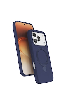 Honor 600 Pro 5g Kılıf M-safe Şarj Özellikli Standlı Zore Samara Kapak - Lacivert Honor 600 Pro 5g Kılıf M-safe Şarj Özellikli Standlı Zore Samara Kapak - Lacivert