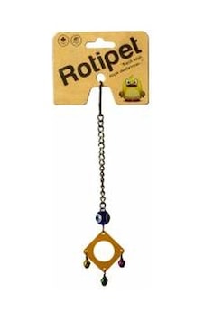 Rotipet Kuş Oyuncağı Akrilik Şekilli Sarkaç Kare Rotipet Kuş Oyuncağı Akrilik Şekilli Sarkaç Kare