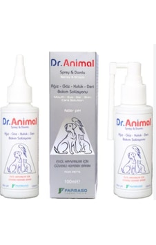 Dr. Animal 100 Ml Kedi & Köpek İçin Göz, Kulak, Ağız Bakım Ve Temizleme Solüsyonu 3'ü 1 Arada
