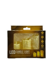 3'li Led Mum Chaylak Standart Çok Renkli 3'li Led Mum Chaylak Standart Çok Renkli