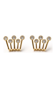 Berona Gold Taşlı Çoklu Vintage Retro Küpe Altın Berona Gold Taşlı Çoklu Vintage Retro Küpe Altın