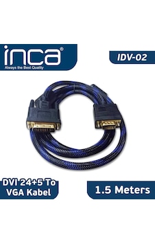 Inca IDV-02 DVI 24+5 to VGA Çevirici Kablo 1.5 M