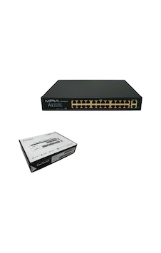 Mpıa Mp-poe24 360w 10/100 /1000 Mbps 24 Port Metal Kasa Poe Switch