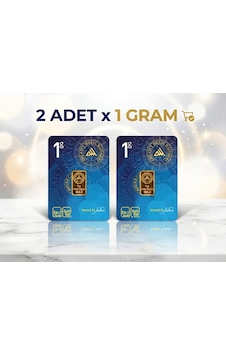 Ahlatcı Kuyumculuk 24 Ayar Külçe Altın 2 x 1 G Ahlatcı Kuyumculuk 24 Ayar Külçe Altın 2 x 1 G
