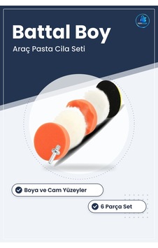 Araç Pasta Cila Seti Boya Parlatma Diskli Battal Boy Dayanıklı Ba