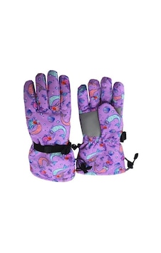 Su Geçirmez Kız Çocuk Eldiven Kayak Ve Snowboard Eldiveni Mor Denizkızı 5-10 Yaş Su Geçirmez Kız Çocuk Eldiven Kayak Ve Snowboard Eldiveni Mor Denizkızı 5-10 Yaş
