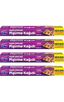 Parex Hazır Kesilmiş Pişirme Kağıdı 4 x 10 Adet Parex Hazır Kesilmiş Pişirme Kağıdı 4 x 10 Adet