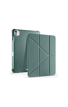 Apple Uyumlu iPad, Pro 11 2024 Kılıf Zore Tri Folding Kalem Bölmeli Standlı Kılıf Klasik