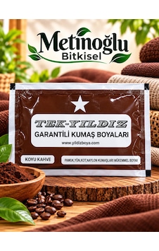 Tek Yıldız Koyu Kahve Kumaş Boyası Koyu Kahverengi Tek Yıldız Koyu Kahve Kumaş Boyası Koyu Kahverengi