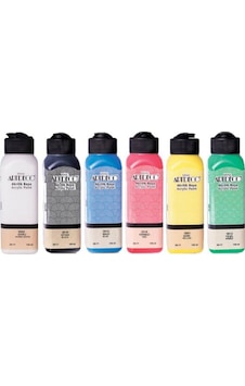 Artdeco 6'Lı 140 Ml Canlı Renkler Akrilik Boya Artdeco 6'Lı 140 Ml Canlı Renkler Akrilik Boya