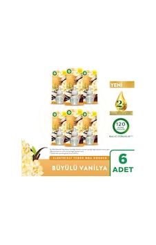 Elektrikli Oda Kokusu Yedek Şişe Büyülü Vanilya 6x19 Ml Elektrikli Oda Kokusu Yedek Şişe Büyülü Vanilya 6x19 Ml