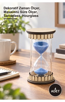 4 Adet Ahşap Kum Saati Alk2500 Dekoratif Zaman Ölçer, Masaüstü Süre Ölçer, Sandglass, Hourglass Diğer 4 Adet Ahşap Kum Saati Alk2500 Dekoratif Zaman Ölçer, Masaüstü Süre Ölçer, Sandglass, Hourglass Diğer