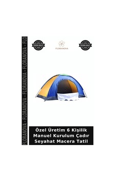 Özel Üretim 6 Kişilik Manuel Kurulum Çadır Seyahat Macera Tatil Belirtilmemiş Özel Üretim 6 Kişilik Manuel Kurulum Çadır Seyahat Macera Tatil Belirtilmemiş