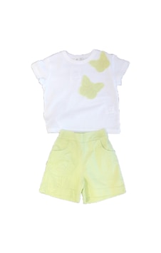 Nk Kids Kız Çocuk Butterfly Takım Nk-18500 Ekru-yeşil