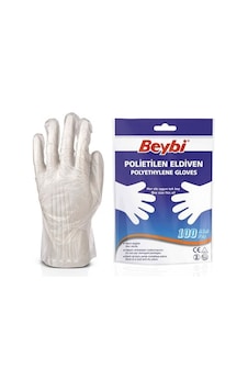 Beybi Polietilen Şeffaf Eldiven 100'lü x 10 Beybi Polietilen Şeffaf Eldiven 100'lü x 10