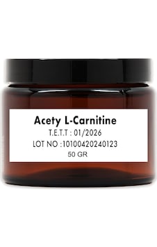 Acetyl L-carnıtıne Hcl Asetil L-karnitin Hcl Toz Hammadde 50 Gr