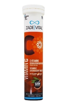 Zade Vital Vitamin C 20 Efervesan Tablet Zade Vital Vitamin C 20 Efervesan Tablet