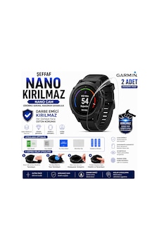 Garmin Fenix 8 Pro 51mm Uyumlu Şeffaf Nano Kırılmaz Darbe Emici Ekran Koruyucu 2 Adet Garmin Fenix 8 Pro 51mm Uyumlu Şeffaf Nano Kırılmaz Darbe Emici Ekran Koruyucu 2 Adet