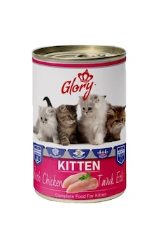 12x400 Gram Glory Parça Tavuk Etli Yavru Kedi Konservesi 12x400 Gram Glory Parça Tavuk Etli Yavru Kedi Konservesi