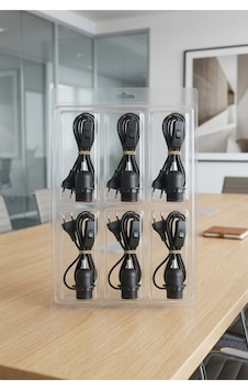 Siyah E27 Duylu Anahtarlı Fişli Kablo 2 Metre Rondelalı Armatür Abajur Sarkıt Kablo 6'lı Set Siyah E27 Duylu Anahtarlı Fişli Kablo 2 Metre Rondelalı Armatür Abajur Sarkıt Kablo 6'lı Set