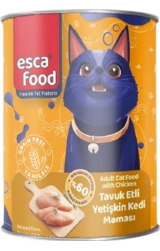 Esca Food Tavuk Etli Yetişkin Kedi Konserve Maması 415gr Esca Food Tavuk Etli Yetişkin Kedi Konserve Maması 415gr