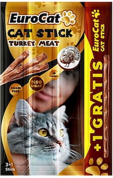 Eurocat - 818 - Catstıck Hındı Etlı 4x5 Gr X - Glblseme - 4 Adet Eurocat - 818 - Catstıck Hındı Etlı 4x5 Gr X - Glblseme - 4 Adet