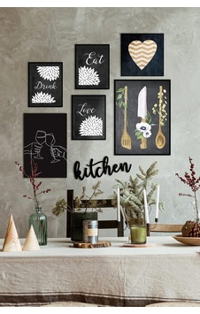 Çerçevesiz Cafe Mutfak Dekoratif Ahşap 7'li Mdf Kitchen Yazılı Tablo Seti Özc--mdf7c Çerçevesiz Cafe Mutfak Dekoratif Ahşap 7'li Mdf Kitchen Yazılı Tablo Seti Özc--mdf7c