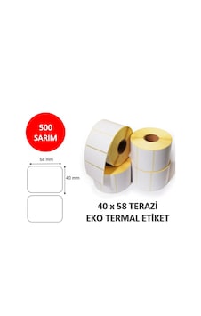 Elitrulo Terazi Etiketi 40x58 Termal - 500 Adet Elitrulo Terazi Etiketi 40x58 Termal - 500 Adet
