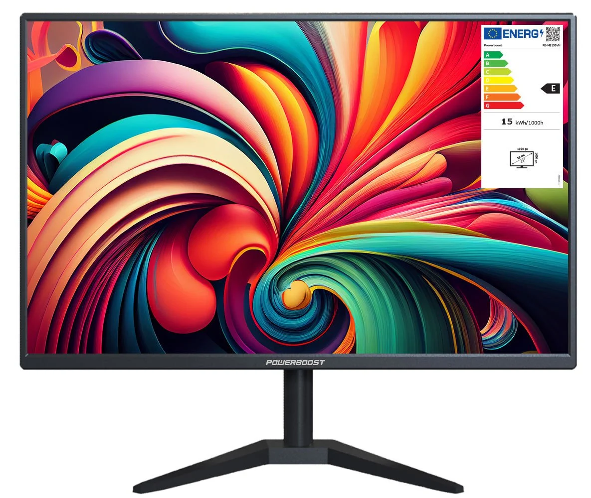 Powerboost Pb-m2155vh 21.5" 5ms 1920x1080 Fhd 75hz Va Panel Vga+hdmı Slim-frame Pc Monitör Powerboost Pb-m2155vh 21.5" 5ms 1920x1080 Fhd 75hz Va Panel Vga+hdmı Slim-frame Pc Monitör