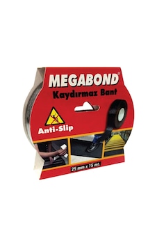 Megabond Kaydırmazlık Bandı 25 Mm X 15m Siyah Megabond Kaydırmazlık Bandı 25 Mm X 15m Siyah