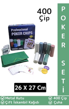 Luxery Texas Holdem Casino Blackjack 400 Poker Çipi Çift İskambil Kağıdı Metal Kutu Poker Oyunu Seti Luxery Texas Holdem Casino Blackjack 400 Poker Çipi Çift İskambil Kağıdı Metal Kutu Poker Oyunu Seti