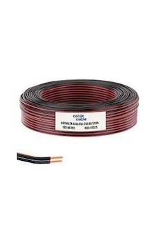 Kablo Kablo Hoparlör Kablosu Kordon 2x0.50 Siyah 100mt Kablo Kablo Hoparlör Kablosu Kordon 2x0.50 Siyah 100mt