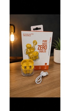 Gogo Pro2 Sarı Kulakiçi Bluetooth Kulaklık 001 Gogo Pro2 Sarı Kulakiçi Bluetooth Kulaklık 001