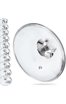 Taç Triton 3'lü Döküm Tava Seti İçin Cam Kapak Seti 20-24-28 Cm Şeffaf Taç Triton 3'lü Döküm Tava Seti İçin Cam Kapak Seti 20-24-28 Cm Şeffaf