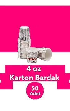 Karton Bardak 4öz50 Adet 50