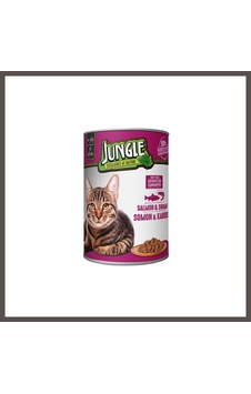 Jungle Kedi Konserve Somonlu & Karidesli 400gr 1 Adet Nxrlvng Jungle Kedi Konserve Somonlu & Karidesli 400gr 1 Adet Nxrlvng