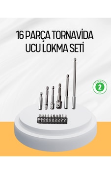 Mey İthalat Ergonomik 16 Parça Bits Tornavida Uç Ve Adaptör Seti 38102719