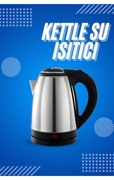 Elektrikli - 472 - Paslanmaz Çelik Su Isıtcı Çelik Kettle 1.8 Lt. - Spt-gld - Uzun Ömürlü Elektrikli - 472 - Paslanmaz Çelik Su Isıtcı Çelik Kettle 1.8 Lt. - Spt-gld - Uzun Ömürlü