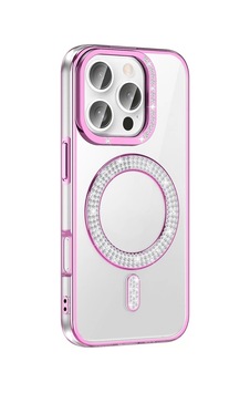 Apple Uyumlu iPhone 16 Pro Max Kılıf Pırlanta Taş Tasarımlı M-safe Şarj Özellikli Zore Karetta Silikon Kapa Apple Uyumlu iPhone 16 Pro Max Kılıf Pırlanta Taş Tasarımlı M-safe Şarj Özellikli Zore Karetta Silikon Kapa