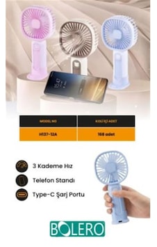 Feny Fn-f70 Beyaz Sessiz Kademeli Kancalı 360 Derece Dönebilen Şarjlı 1800mah Masa Fanı 6"